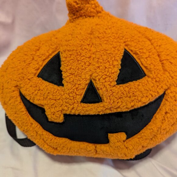 Handmade Plush Jack-O-Lantern backpack main image 4